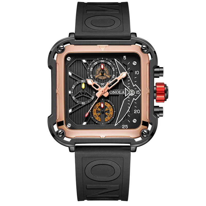 Orologio da uomo con cinturino a nastro in quarzo impermeabile, elegante e versatile. Stile senza tempo e funzionalità per ogni occasione.