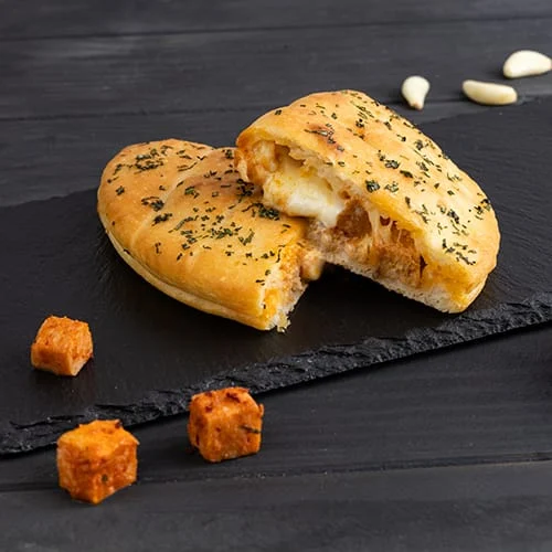 Chicken Tikka Stuffed Garlic Bread Sticks