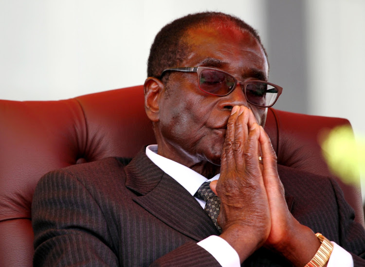 The late Zimbabwean president, Robert Mugabe.