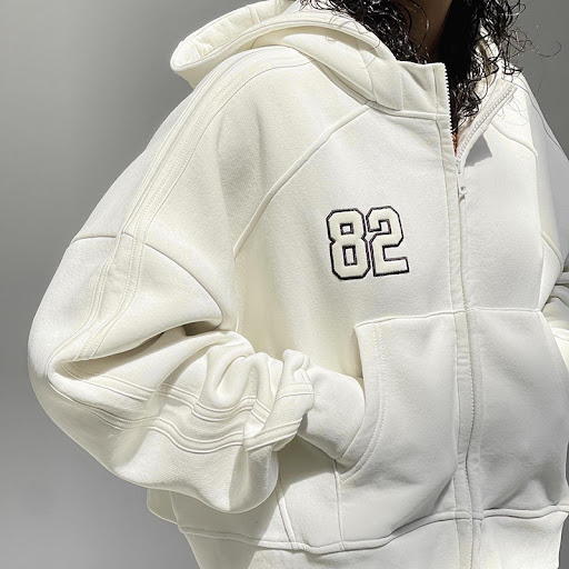 Title 6, Fashion Embroidered Hooded Solid Color Sweater ...