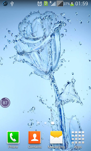 Water Rose Live Wallpaper