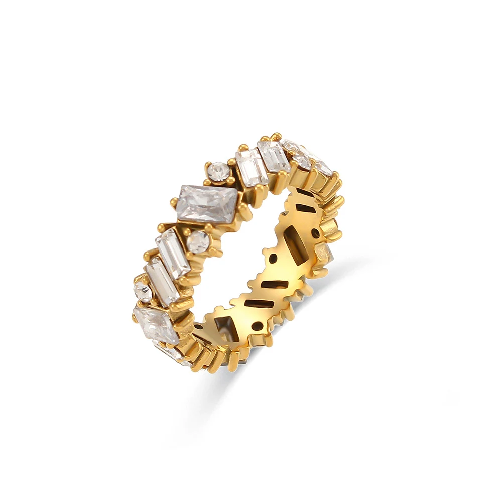 Title 2, Vrouwen paardenoog zirkonia ring, stijlvolle si...