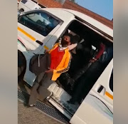 In the video doing the rounds on social media, a law enforcement official counts the pupils as they exit the taxi. 