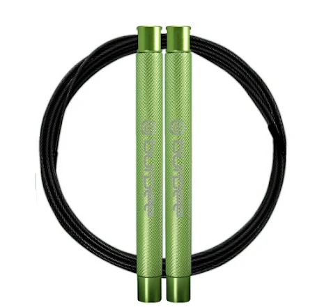 Burpee Speed Elite 3.0, Green - Coated Black Wire