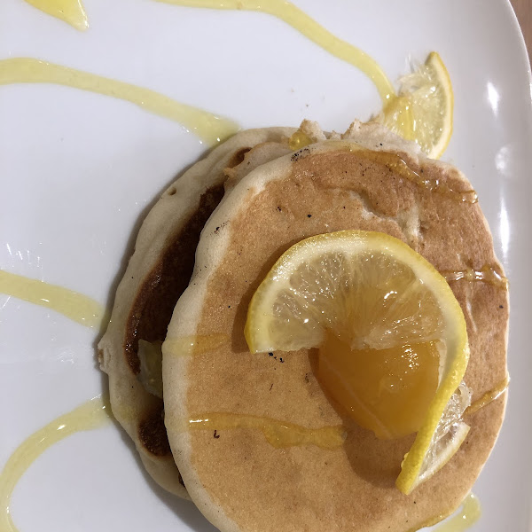 Lemon curd pancakes