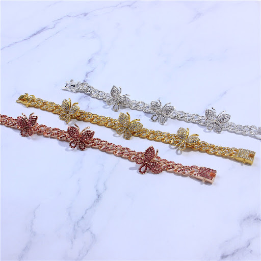 Title 1, Fashion Retro Simple Butterfly Cuban Anklet, a ...
