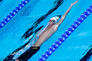 Pieter Coetzé in action during the men's 200m backstroke final in Doha. 