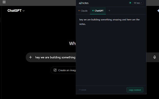 ai/notes screenshot 1