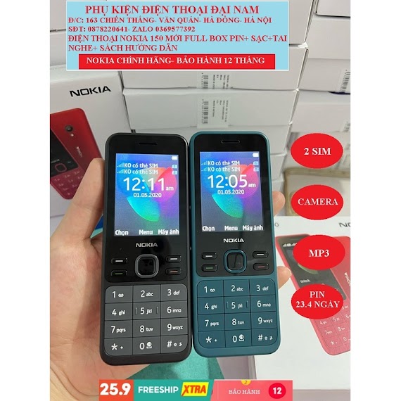 Điện Thoại Nokia 150 - 2020 Chính Hãng - Full Box - Bảo Hành 12 Tháng - Điện Thoại Nokia