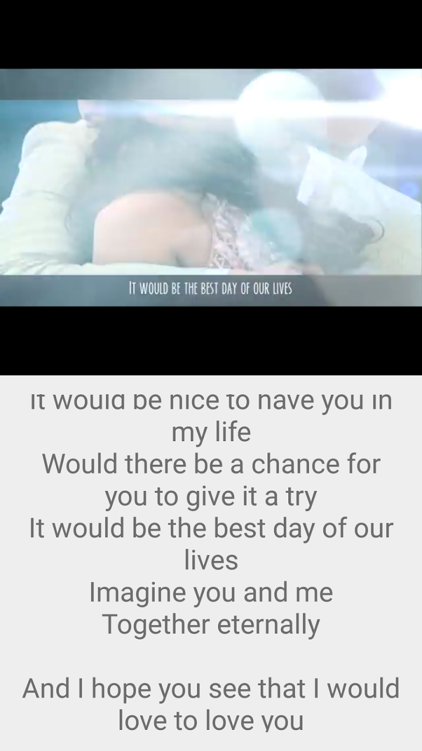 Aldub Imagine You &amp; Me lyrics Screen 2