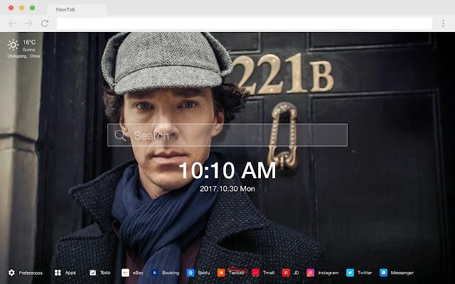 Sherlock Holmes HD Movies New Tabs Theme