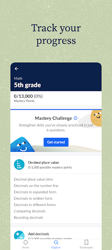 Screenshot Khan Academy