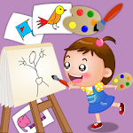 Cover Image of Download The little painter Drawing coloring Making shapes 3.7 APK