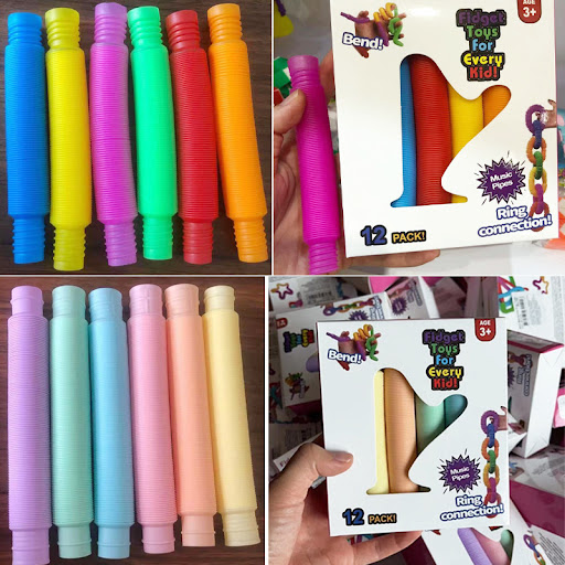 Title 13, Plastic PopTube Coil Fidget Toys for Kids, Crea...