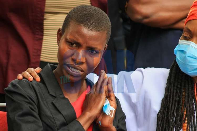 Janet Moraa daughter of the late Jemimah Nyang'ate among the victims lynched on allegations of witchcraft, on Thursday October 21, 2021.