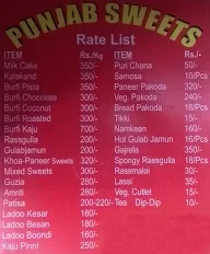 Punjab Sweets menu 2