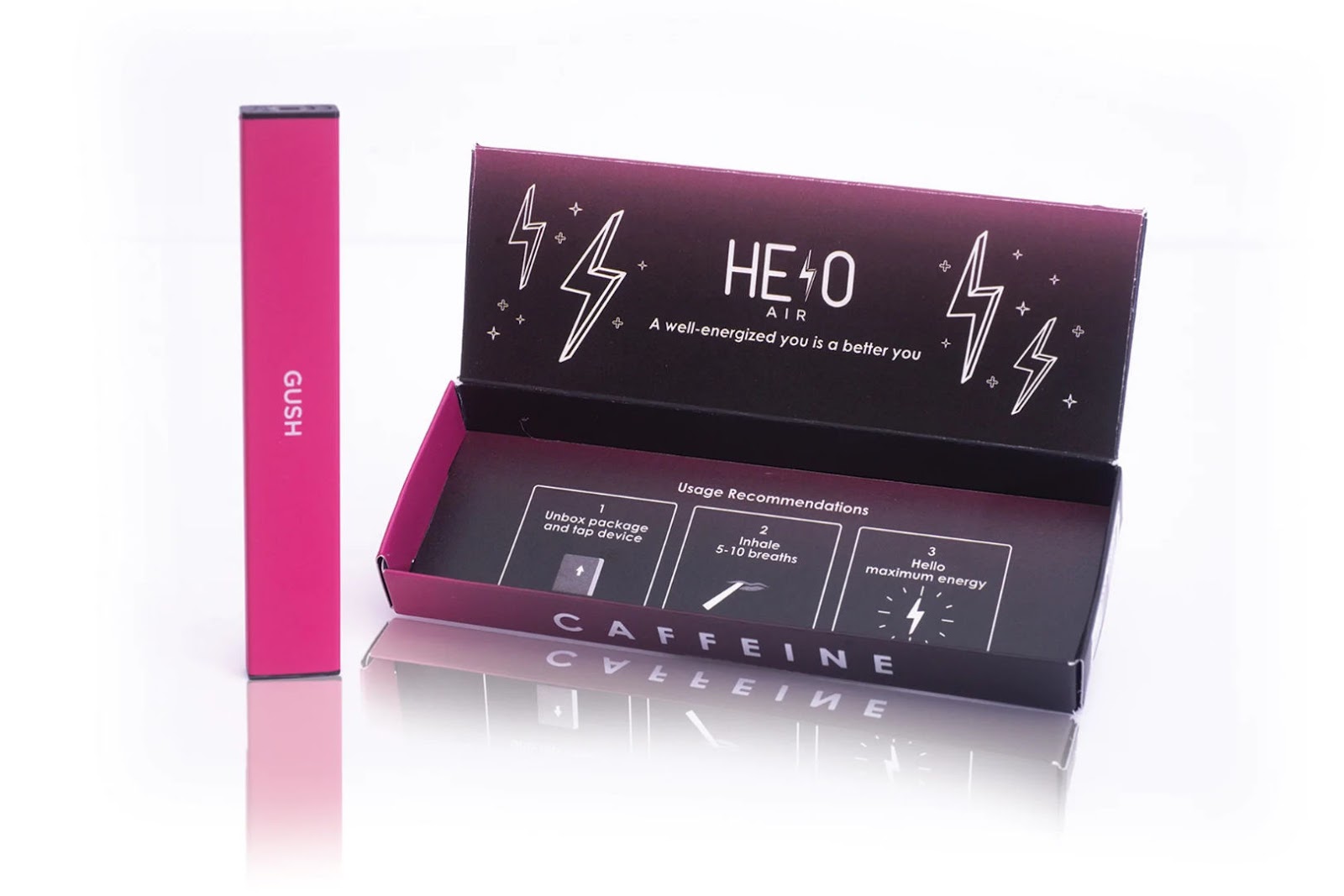 HELO Air in Gush flavor with single box container.