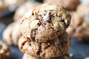 Salted Chocolate Almond Vegan Lactation Cookies