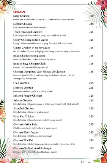 The Shelter Farms Garden Family Restaurant & Bar menu 