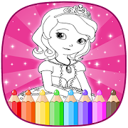 Princess Coloring Book Free For Girl: Painting  Icon