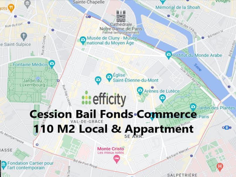 Vente locaux professionnels 5 pièces 110 m² à Paris 5ème (75005), 185 000 €