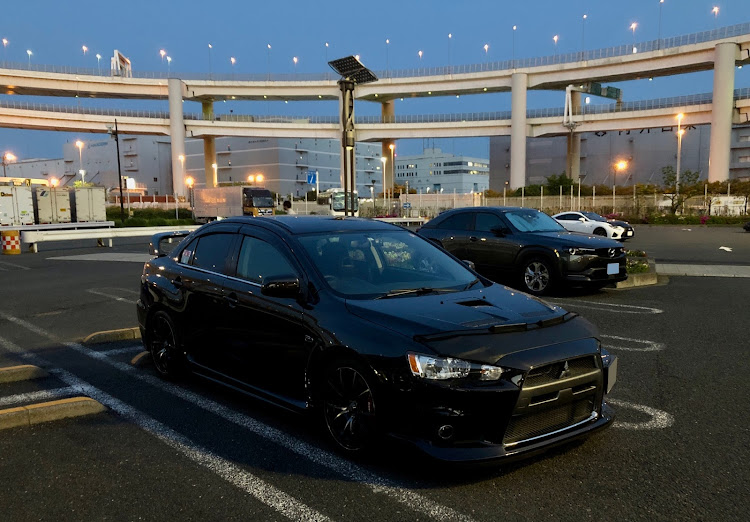 ランサーエボリューションのドライブ・夜のドライブ・首都高ドライブ・ホイール交換に関するカスタム事例の投稿画像1枚目