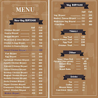 Biryani Badshah menu 2