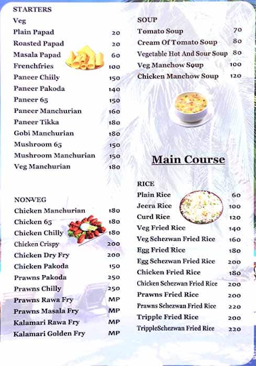 Aai Family Restaurant menu 