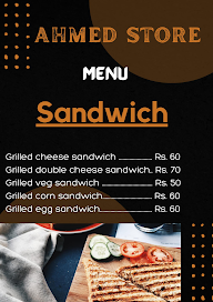 Ahmed Store menu 1