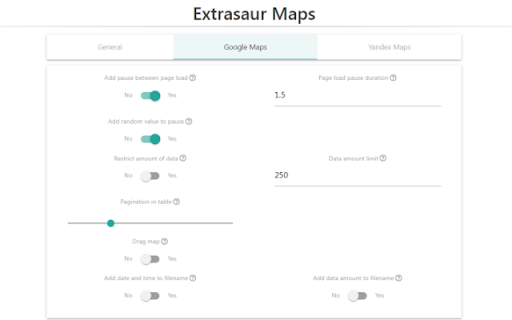 Extrasaur Maps