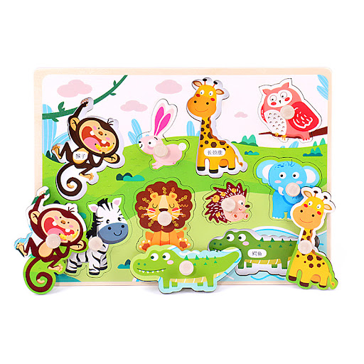 Title 8, Wooden Three-Dimensional Puzzle Educational Toy...