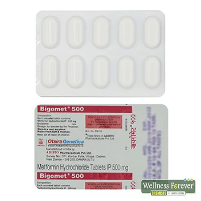 BIGOMET 500MG TAB 10'S