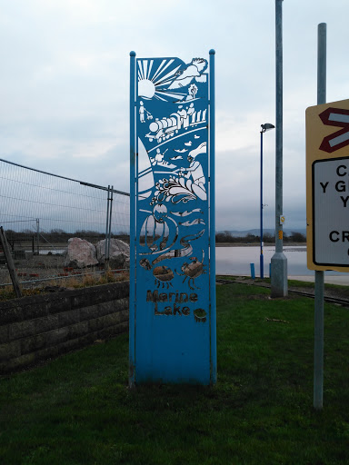 Rhyl Marine lake Welcom Metal Art Work 