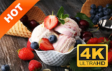 Ice cream popular food HD new tab page theme small promo image