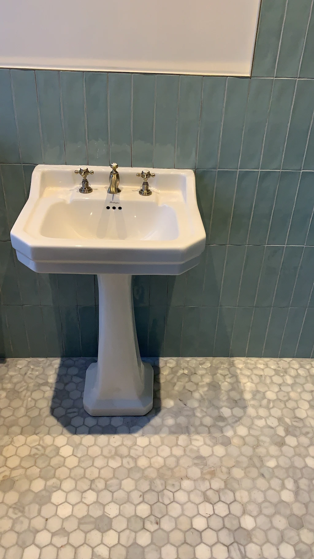 Preview of New basin installation .