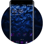 Dark Blue Abstract Theme for Vibe K5 HD Wallpaper  Icon