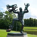 Collection of 200 bizarre sculptures by Gustav Vigeland in Oslo, Norway 