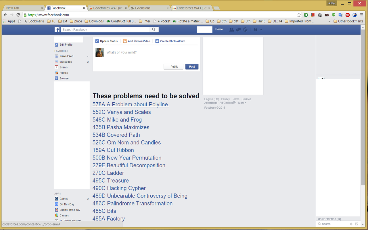 Codeforces WA Questions FB News Feed Preview image 0