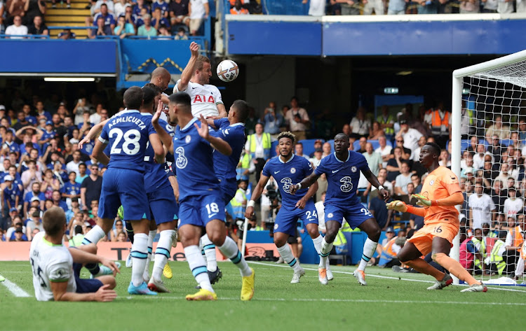 Tottenham Hotspur's Harry Kane scores their second goal against Chelsea at Stamford Bridge in London, Britain, August 14 2022. Picture: PAUL CHILDS/REUTERS