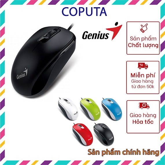 Chuột Máy Tính Cao Cấp Có Dây Coputa Chuột Chơi Game Văn Phòng Genius G110S