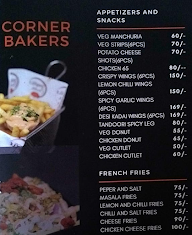 Corner Bakers menu 2