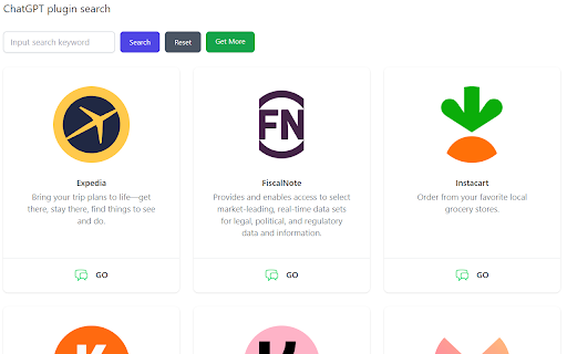 ChatGPT plugin sökning