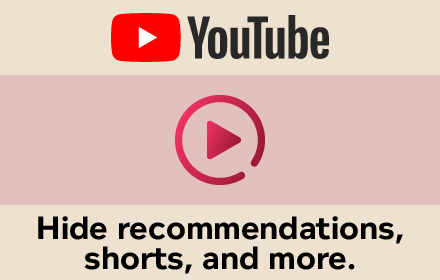 Unhook - Remove YouTube Recommended & Shorts small promo image