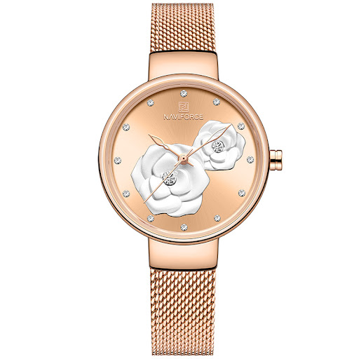 Title 2, Casual fashion steel belt quartz female watch