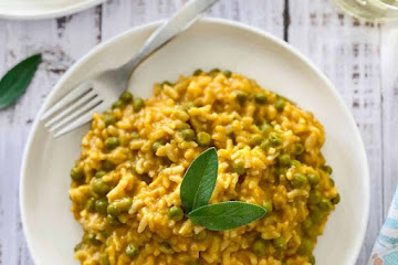 Vegan Pumpkin Risotto [Instant Pot or Stove Top]