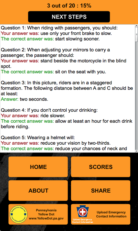 PA Motorcycle Practice Test - Android Apps on Google Play