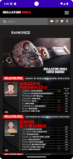 Screenshot Bellator MMA