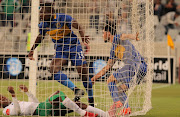 Roland Putsche of Cape Town City during the Absa Premiership match between Cape Town City FC and AmaZulu FC at Cape Town Stadium on December 15, 2017 in Cape Town, South Africa. 