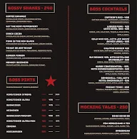 Boss Burger Brews & B.B.Q.s menu 1