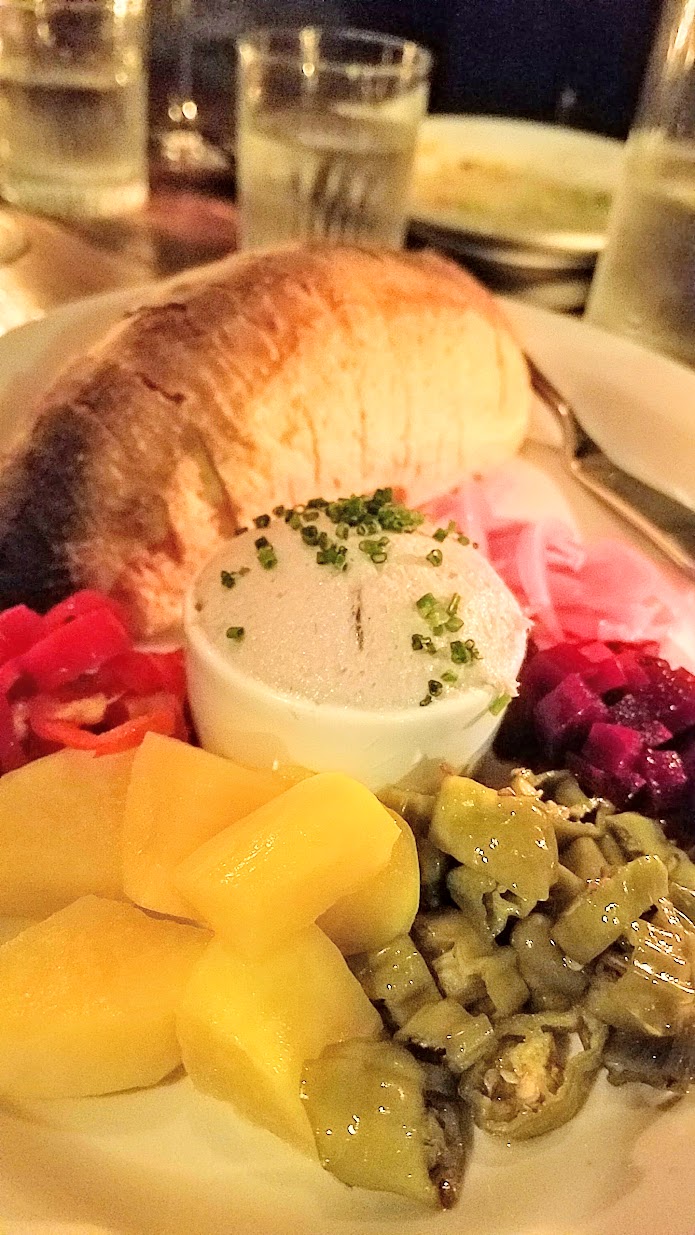 Bluefish Pate with with house pickle and house bread at Radar Restaurant on North Mississippi, Portland